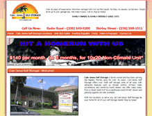 Tablet Screenshot of cainjonesselfstorage.com